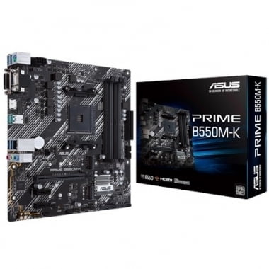 Tarjeta Madre Asus Prime B550M-K AMD Ryzen AM4 DVI-D/HDMI/D-SUB