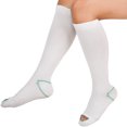 thumbnail image 1 of Dosaele Anti Embolism Compression Stockings  Knee High Unisex Ted Hose Socks 15-20 mmHg Moderate Level（X-Large）, 1 of 7
