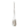 thumbnail image 3 of Cesta colgante para almacenamiento en la cocina o el jardín | Algodón natural transpirable | Organizador escalonado que ahorra espacio | Soporte para frutas y verduras montado en la pared | Blanco |, 3 of 7