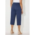 thumbnail image 2 of Catherines Women's Plus Size Petite Stretch Knit Waist Cargo Capri, 2 of 4