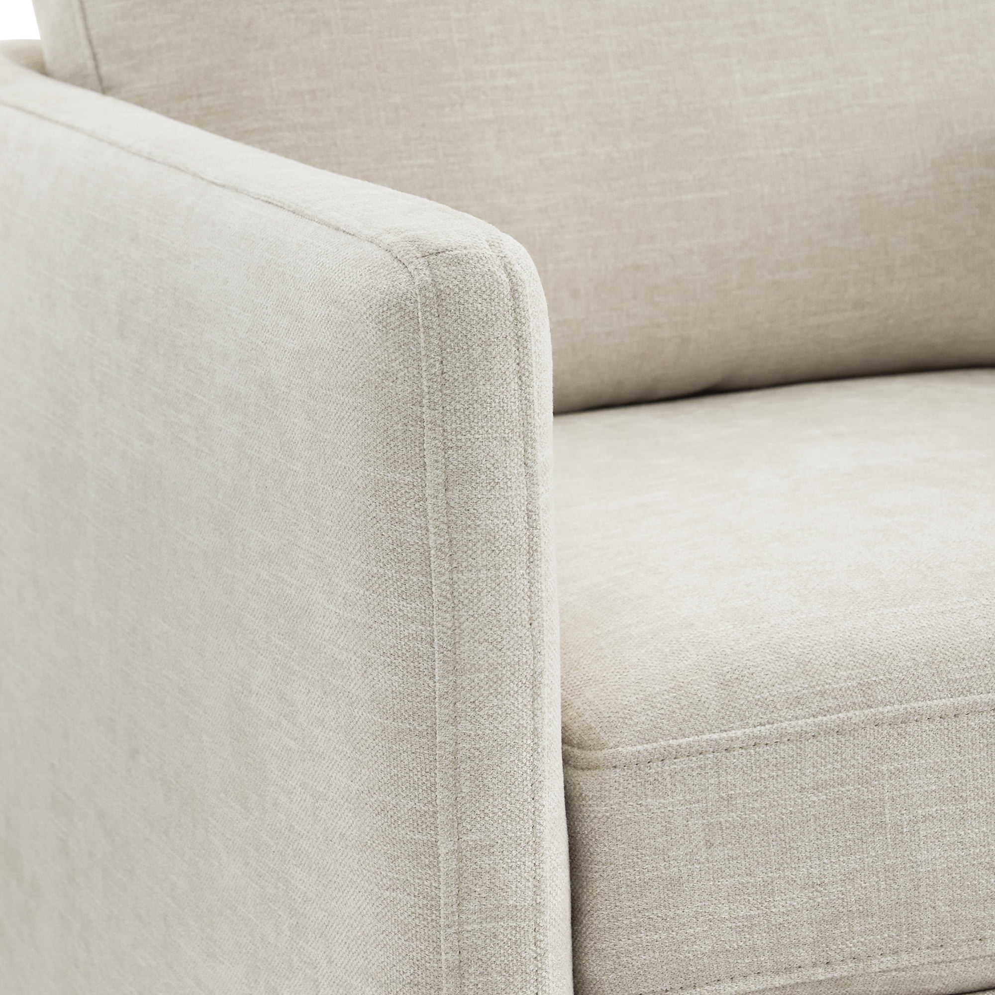 CHITA Swivel Accent Chair Set of 2, Modern Upholstered Armchairs with 360° Swivel Base, Comfortable Track Arm Reading Chair for Living Room, Bedroom, and Home Office