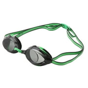 Speedo Jr. Vanquisher 2.0 Anti-Fog Swim Swimming Competition Goggle, Black/Green