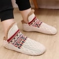 thumbnail image 4 of Fleece-Lined Slipper Socks for Women Men - Non-Slip Winter House Shoes, Cozy Cabin & Bed Socks, 4 of 6