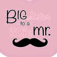 thumbnail image 4 of Inktastic Big Sister to a Little Mr. Girls Baby Bib, 4 of 4
