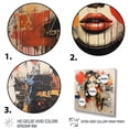 thumbnail image 3 of Designart "Creation of Fashion Woman Magazine II" Cityscapes Wall Art - Industrial Black Dallas Living Room Canvas Art, 3 of 6