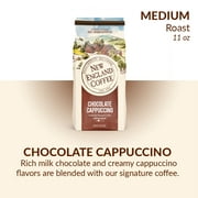 New England Coffee Chocolate Cappuccino, Medium Roast, Ground Coffee, 11 oz