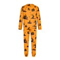 thumbnail image 5 of Halloween Family Matching Pajamas Sets, Halloween Family Leisure Loungewear, Pumpkin Ghost Holiday PJS Sleepwear, Seasonal Halloween Party Family for Home Relaxing Casual Daily Wear Indoor, 5 of 7