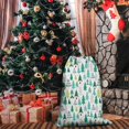 thumbnail image 5 of Christmas Bags Drawstring,Green Christmas Tree Pattern Large Xmas Christmas Gift Bags,Reusable for Xmas and New Year Party Favors and Supplies,27.6" X 19.7", 5 of 6