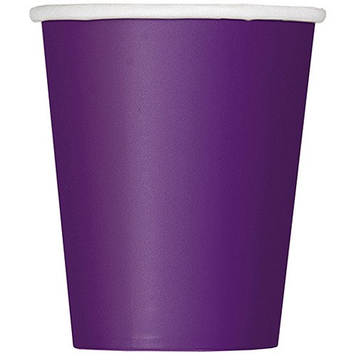 Paper Cups, 9 oz, Dark Purple, 14ct - Walmart.com