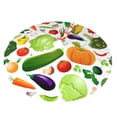 thumbnail image 2 of Kll 48" Christmas Tree Skirt Vegetables2 Xmas Tree Skirts Mat For New Year Xmas Holiday Party Indoor Outdoor Home Decoration, 2 of 9
