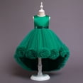 thumbnail image 1 of Vestido infantil Vestido de princesa Vestido de niña con cola de flores Actuación de piano, 1 of 6