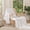 Bright White, variant on MooMee Throw Blanket 100% Cotton 4-Layer Gauze All-Around Fringe Ultra-Soft Breathable Lightweight (Beige, Throw 60" x 50")