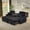 Black, variant on Ucloveria Sleeper Sofa Bed, 81” Pull Out Couch Bed, 3 in 1 L-Shaped Couch with Charging Station, Cup Holder, Side Pocket, Couches for Living Room(Plush Gray)