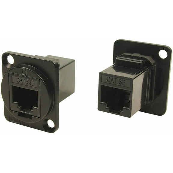CLIFF ELECTRONIC - UTP Cat5e RJ45 to RJ45 Panel Mount Connector Metal XLR Frame