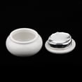 thumbnail image 4 of Pequeña cerámica tarro cosmético pot crema loción polvo bálsamo labial envase vacío Blanco shamjiam Tarro contenedor de maquillaje, 4 of 7