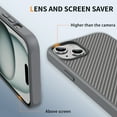 thumbnail image 2 of Allytechgroup Slim Carbon Fiber Texture Phone Case for Apple iPhone 13, Shockproof Soft TPU Bumper, Raised Edge Camera and Screen Protection, Lightweight Anti-Slip Cover, Gray, 2 of 8