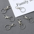 thumbnail image 2 of 30 Pcs Swivel Snap Hooks with Key Rings Small Keyring Rings Hoops with Lobster Claw Buckle Keys Attachments for Keys Organization and Craft Making, 2 of 5