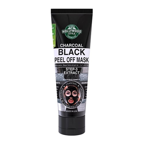 Hollywood Style Charcoal Black Peel Off Face Mask Tube, 3.2 Oz