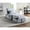 Gray, variant on Gray Velvet Fabric - Pull - out Bed Feature - In Small Living Areas - Solves Space Problem