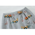 thumbnail image 5 of Little Hand Boys Sleepwear Boys Pajamas Set Summer Gray Truck Toddler Sleepwear 6T, 5 of 7