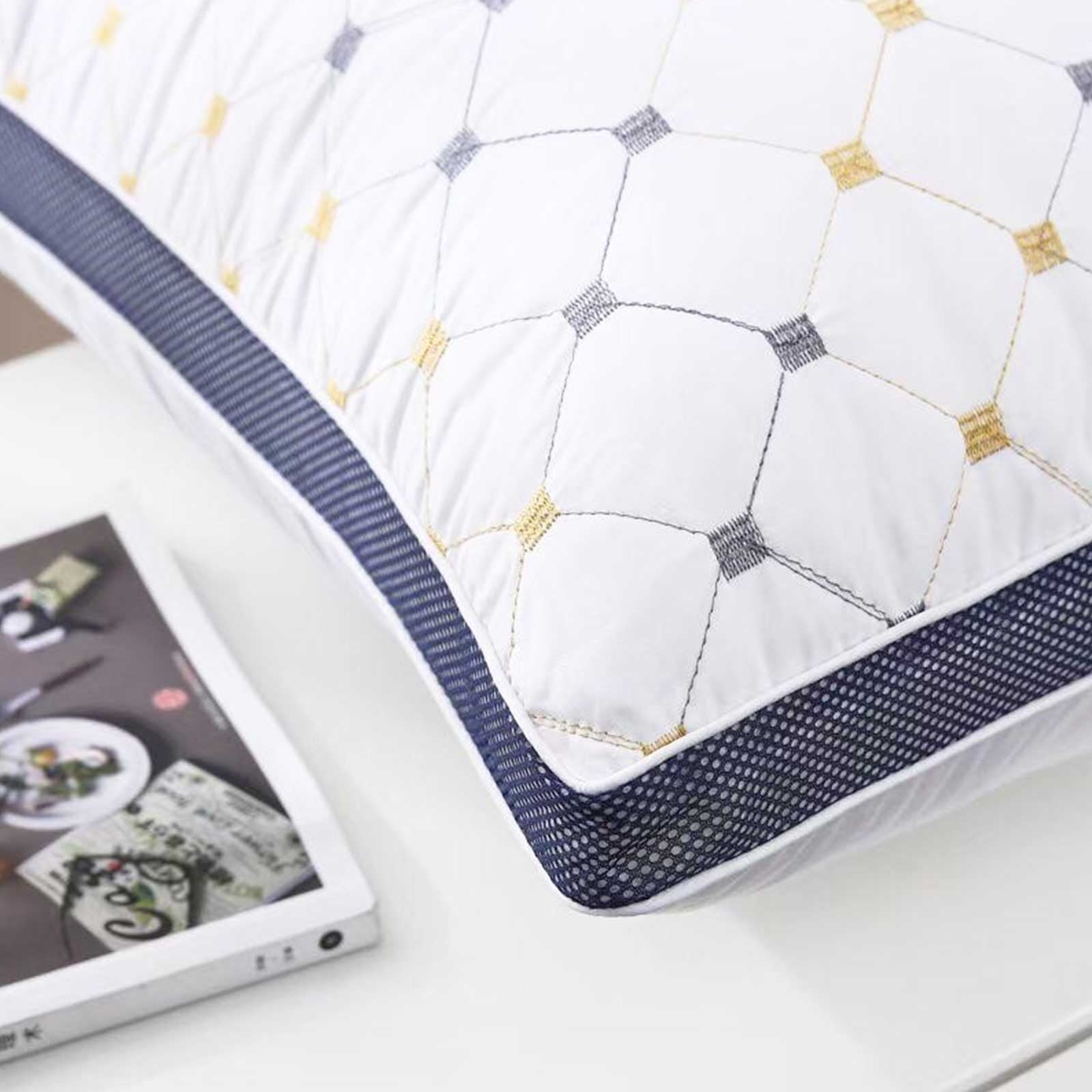 Bdday Pregnancy Pillows for Sleeping Hotel-Grade Pillow Core Soft and Supportive Bed Pillow Suitable for Back Side and Stomach Sleepers Made Of Skin-Friendly Cotton Fabric Small Pillows for Sleeping