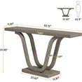 thumbnail image 2 of 55 Inch Wood Console Table, Farmhouse Sofa Table Entryway Table, Modern Narrow Hallway Tables, 2 of 5