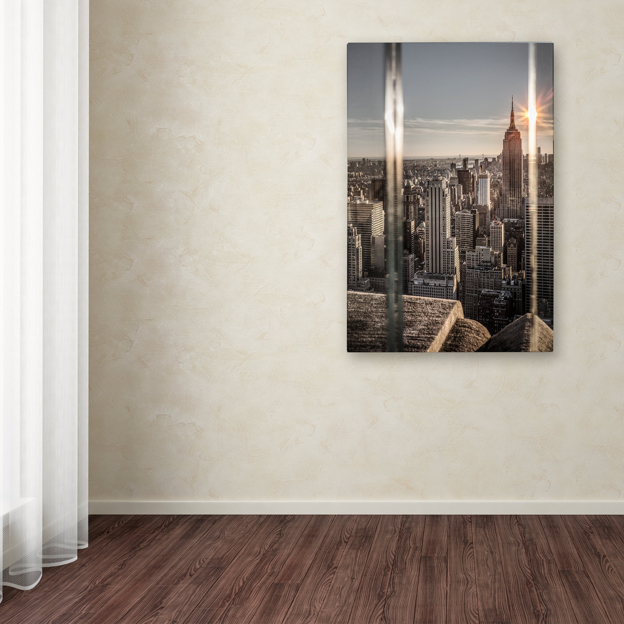 Trademark Fine Art 'New York Glass' Canvas Art by Moises Levy
