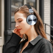 Bluetooth Headphones Active Noise Cancelling -45dB, 60H Playtime, Deep Bass and HiFi Stereo, Low Latency, Foldable,Black