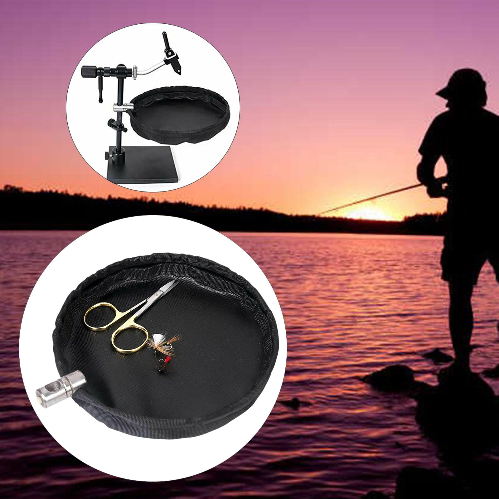 Fly Fishing Waste Basket Multifunctional Fly Tying Tool Durable Fly Tying Waste -Attached Fly Tying Waste Basket for Outdoor