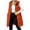 Orange, variant on Women Puffer Jackets Solid Color Lightweight Soft down Coat Full Zip Thermal Hooded Overcoat with Pockets(Navy,Small)
