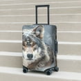 thumbnail image 6 of Gukieu Majestic Snowy Wolf Print Suitcase Protective Cover, Elastic Zipper Buckle Suitcase Protective Cover, Suitable for Travel, Business Trip-X-Large, 6 of 7