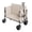Beige, variant on VEVOR Collapsible Folding Wagon, 550lb Load & 220L, 2 in 1 Foldable Wagon Cart Converts to Bench, Utility Wagon with Adjustable Handle, Outdoor Cart for Groceries Shopping, Camping, Gardening