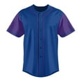 thumbnail image 3 of Baseball Short Sleeve Button Down Team Jersey Casual Button Down Shirts, 3 of 5