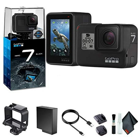 GoPro HERO7 Black (2 Pack) - Waterproof Action Camera - Bundle 