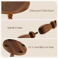 thumbnail image 4 of Maliowa Small Side Table, Round End Tables with Solid Wood Leg, Accent Drink Table for Living Room Bedroom Small Spaces, Walnut, 4 of 11