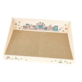 thumbnail image 4 of Cat Scratch Pad with Box Pet Cushion House Nest Cat Scratching Pad for Kitty Brown, 4 of 8