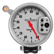 Angle View: Autometer 6856 Pro-Comp 2 Ultra-Lite 5" Tachometer, 0-9,000 RPM
