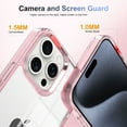 thumbnail image 5 of for iPhone 11 Pro Max Crystal Clear Case [Anti-Yellowing] Anti-Scratch Transparent Hard Back and Flexible Edge [Military Grade Drop Protection] Shockproof Phone Cover for iPhone 11 Pro Max, Pink, 5 of 8