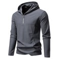 thumbnail image 2 of KANG Half Zip Pullover Hooded Athletic Sweatshirt Lightweight Breathable Performance Activewear Top For Running Training Casual Wear, 2 of 4
