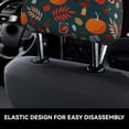 thumbnail image 4 of Kdxio Autumn with Pumpkins Pattern Print 2 Piece Car Head Rest Covers Set Auto Front/Rear Seats Headrest Cover Universal Fit Most Cars,Sedan, SUV, 4 of 9
