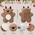 thumbnail image 2 of 2 Set Christmas Pillows Decorations 17.72 Inch Soft Plush Elk Shaped Xmas Throw Christmas Deer Pillows for Sofa Bedroom Living Home Holiday Party Decor Gifts, 2 of 6