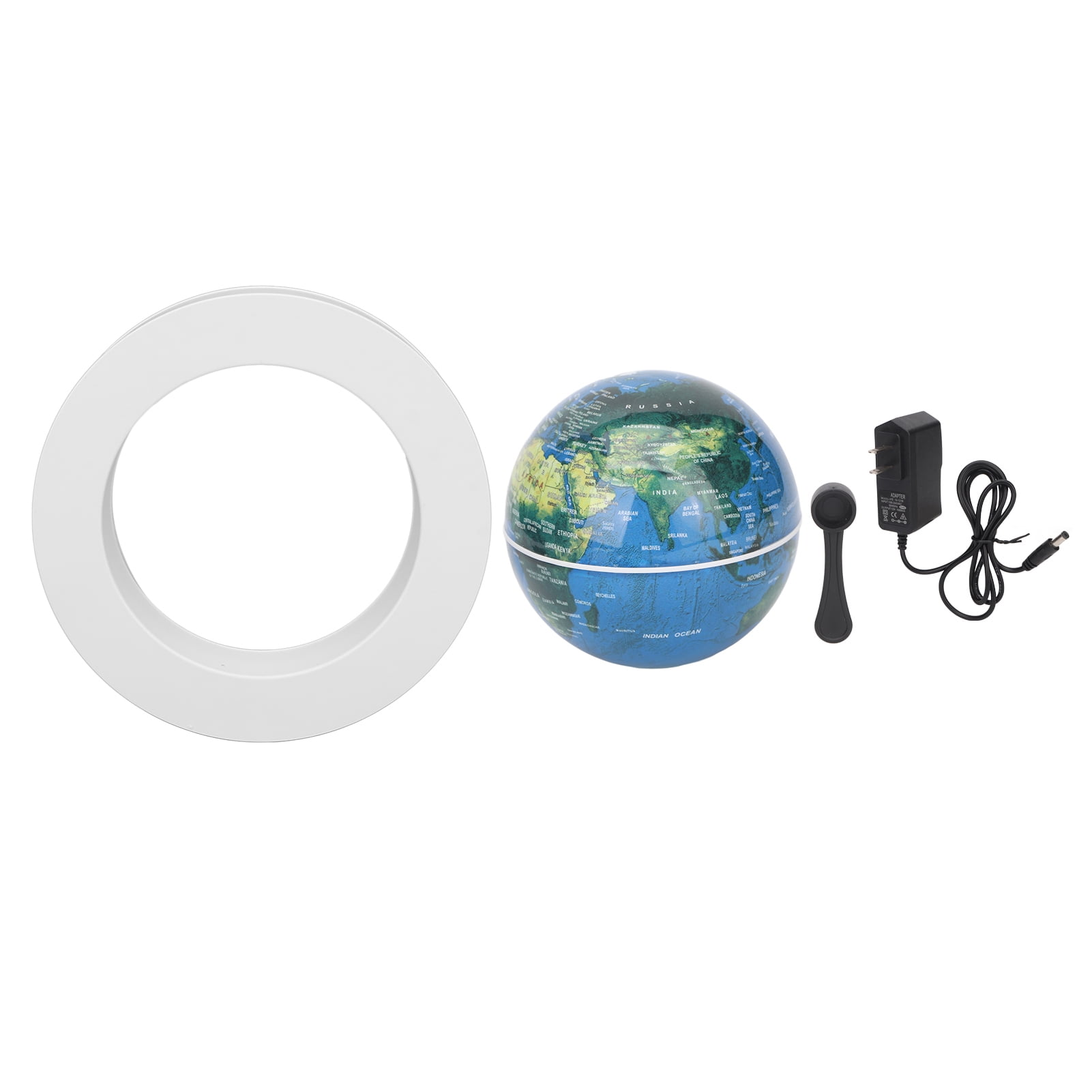 Magnetic Levitation Globe White Built in LED Light Frosted Texture