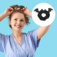 thumbnail image 3 of Unique Bargains 1Pc Hair Elastics Cute Halloween Bat Hair Ties Black, 3 of 5