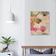 thumbnail image 3 of PIKWEEK  Hand Painted Teal Conch with Gold Foil Canvas Wall Art- Abstract Ocean Style Teal Oil Painting, 3 of 4