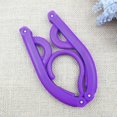 thumbnail image 2 of Portable Folding Plastic Clothing Coat Hanger Multifunctional Travel Foldable Hanger Children Clothes Drying Rack, 2 of 3