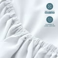 thumbnail image 4 of Bare Home Fitted Sheet - 24" Extra Deep Pocket - Premium 1800 Collection - Full, White, 4 of 7