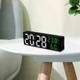 thumbnail image 3 of Reloj Despertador digital inteligente Baoblaze Negro Verde Despertador, 3 of 7