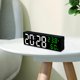 thumbnail image 4 of Reloj digital con temperatura Snooze Sunnimix para dormitorio y oficina negro y verde, 4 of 8