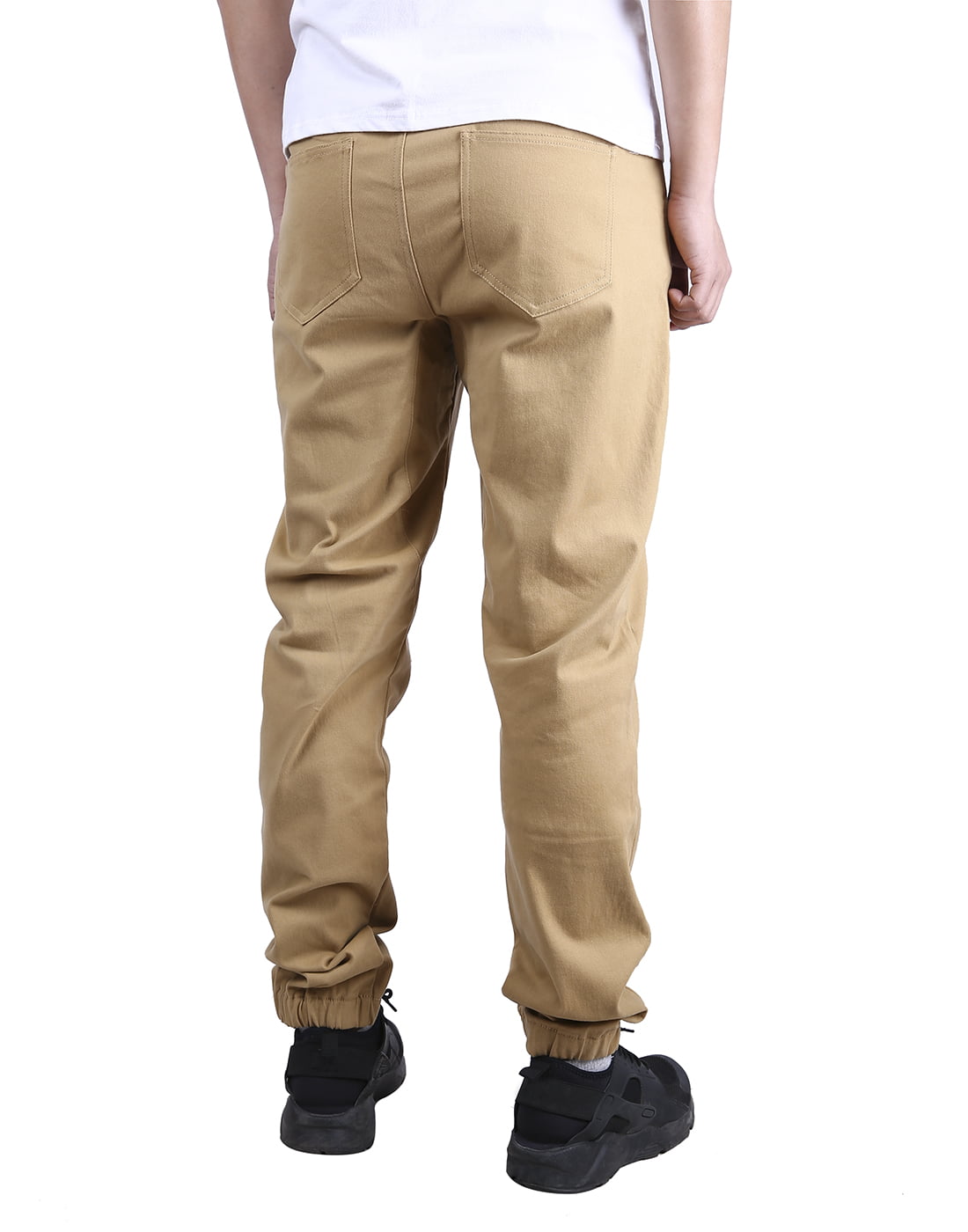 HDE Mens Slim Fit Twill Tapered Jogger 