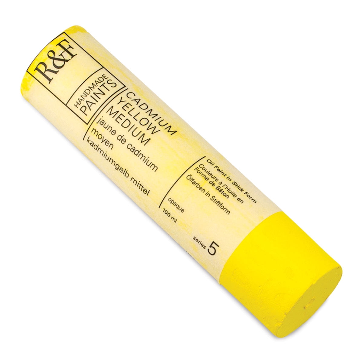 R&F Handmade Paints Pigment Stick, 100ml, Cadmium Yellow Medium